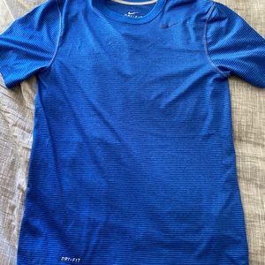 Nike Dri fit shirt blue stripe